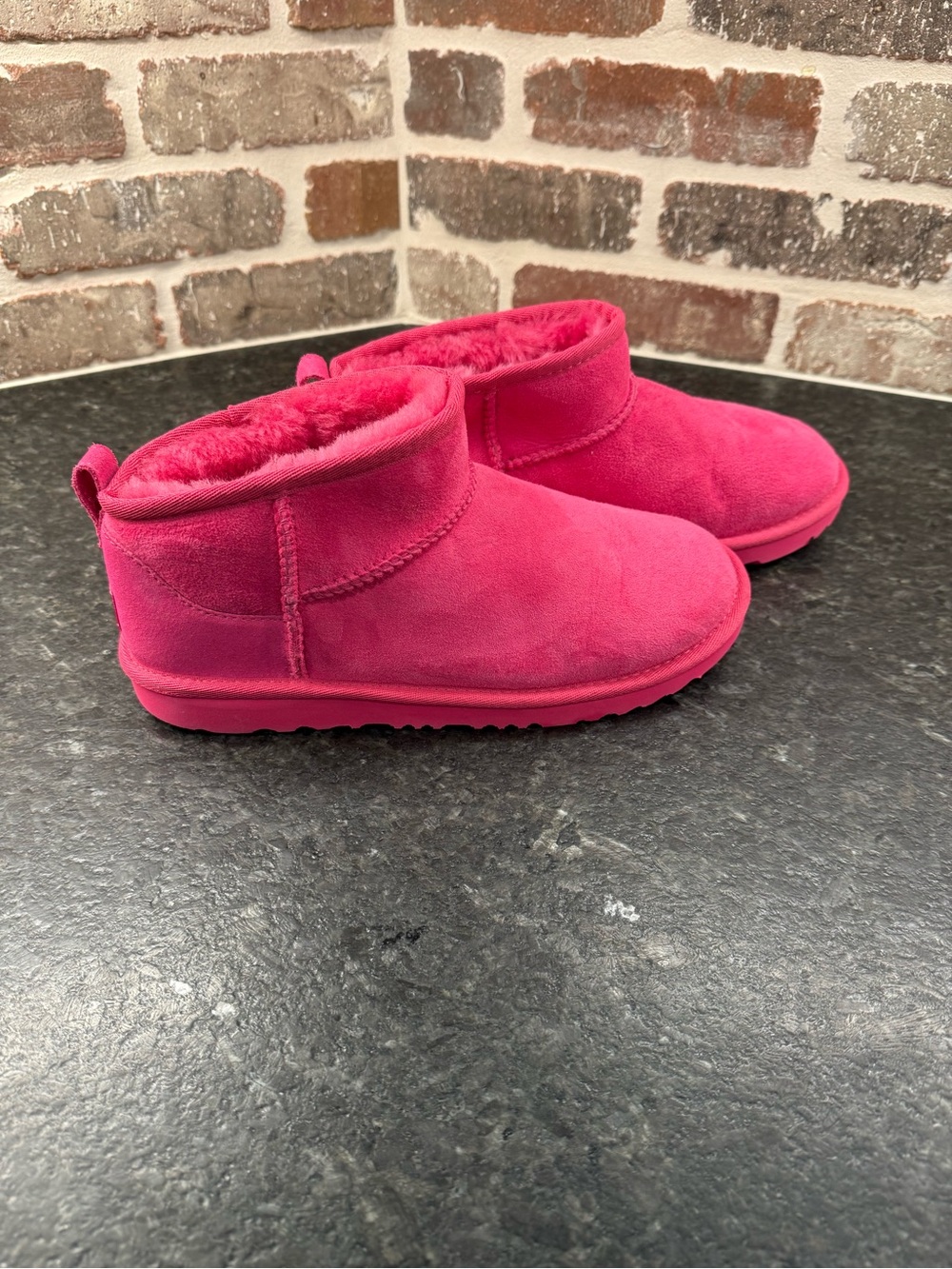 UGG Classic Ultra Mini in Dark Peony, Juniors Size 6/Womens size 8.5